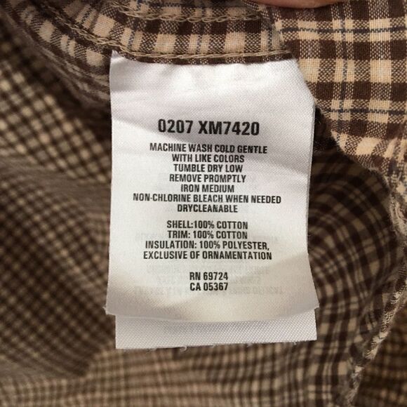 Columbia brown plaid button down shirt | Size Large - Picture 6 of 7